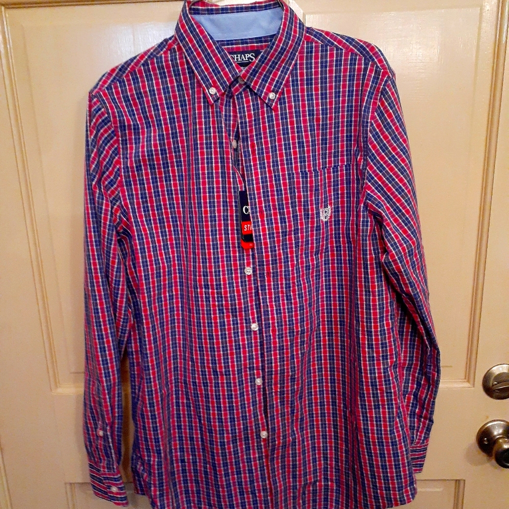 NWT Chaps Collared Dress Shirt Small